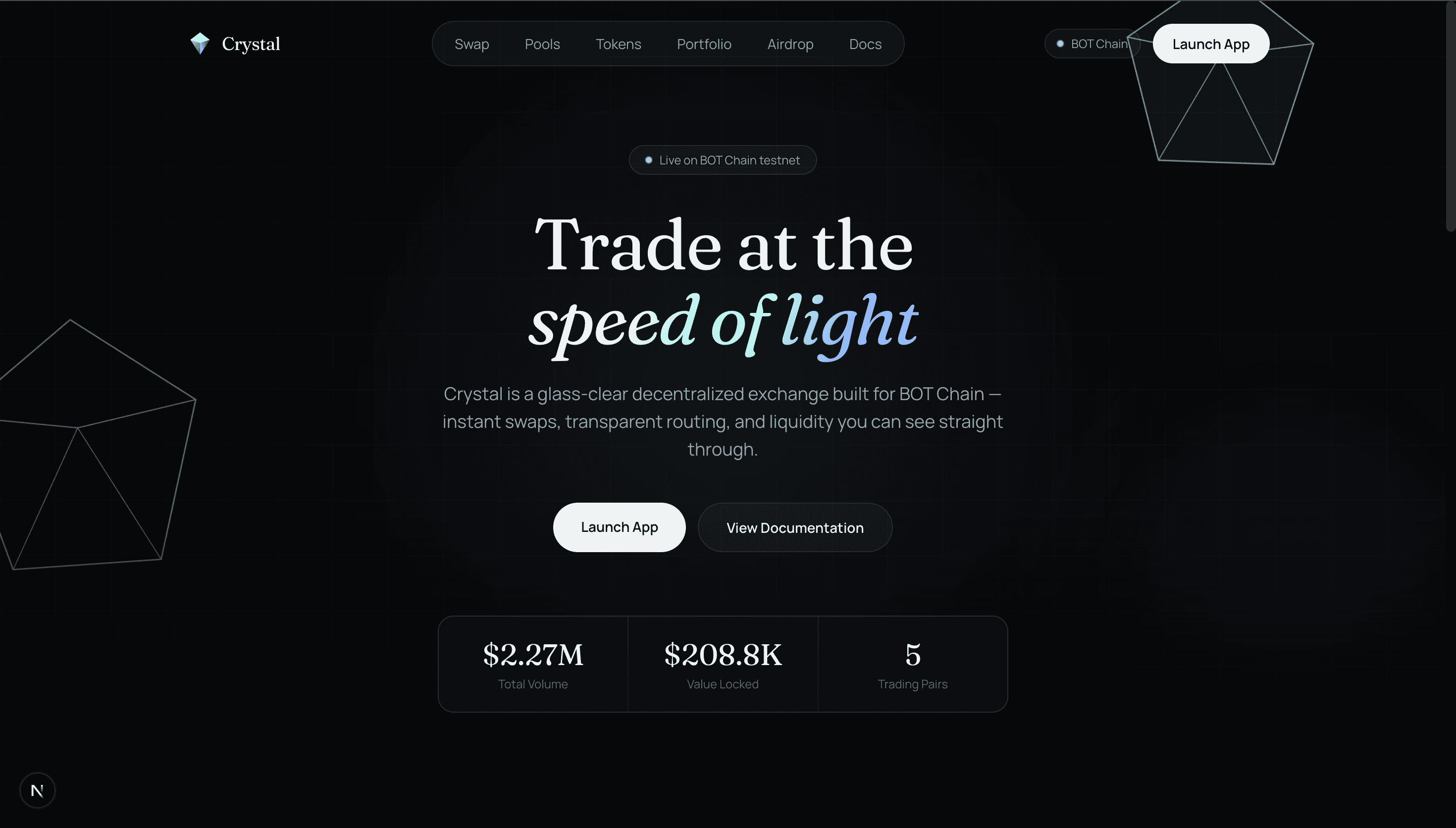 Crystal DEX Launch System