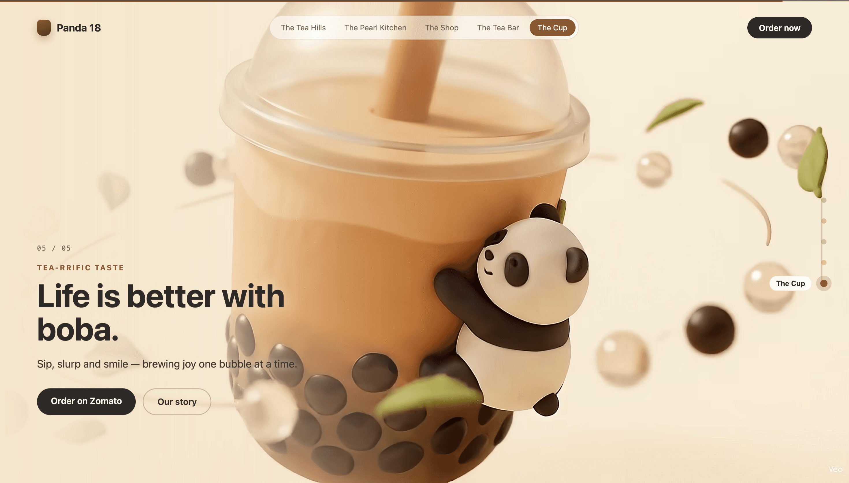 Panda 18 Bubble Tea Story screen 2
